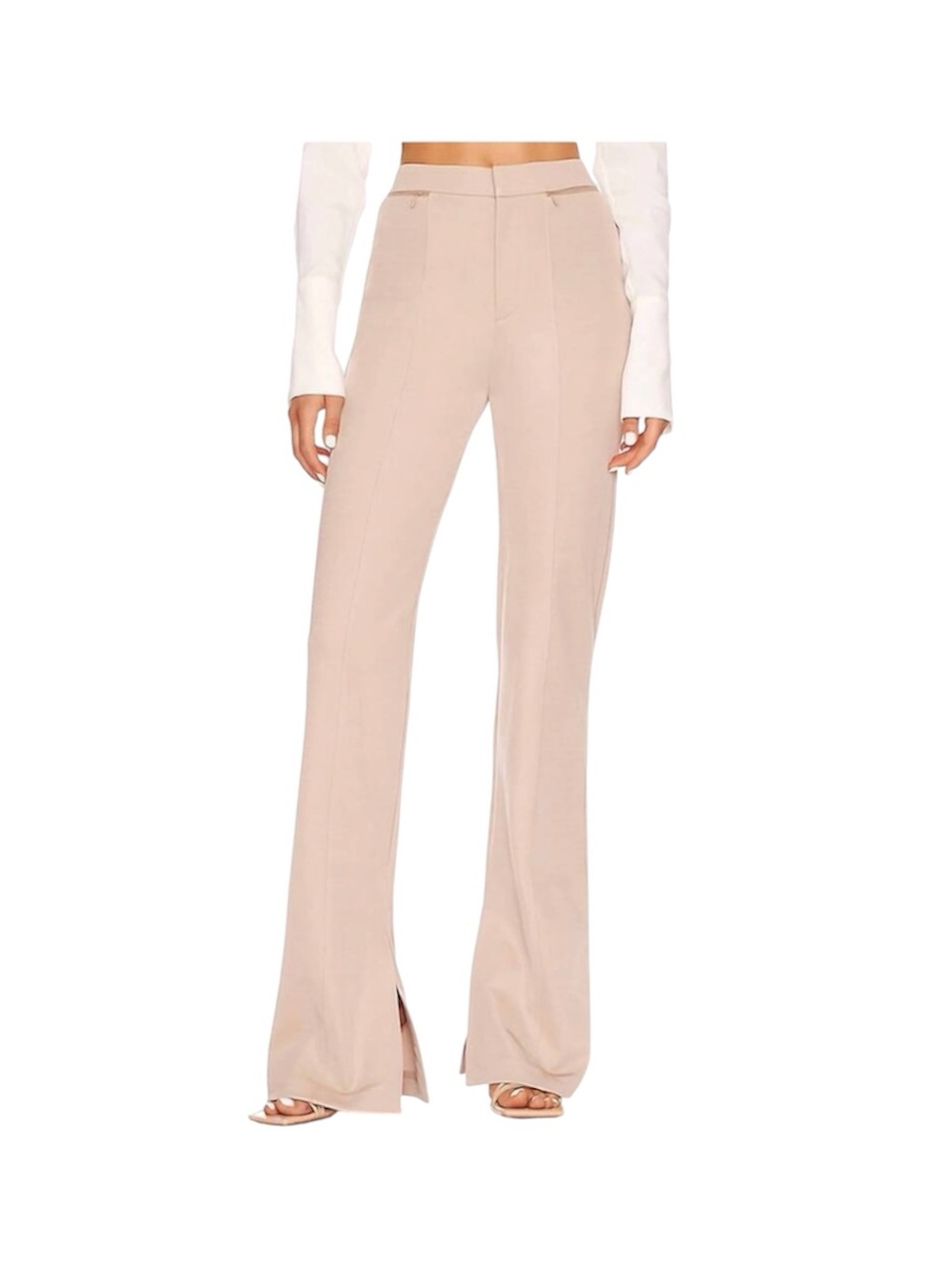 GAUGE81 Boise Pant Natural Tan Cream High Waist Bell Bottom Pants Size